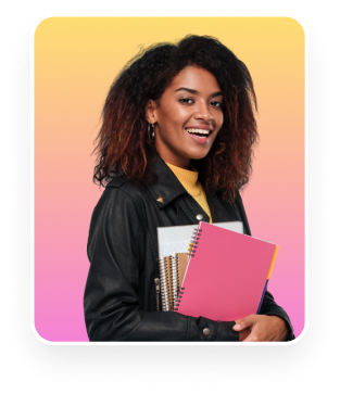Student with book